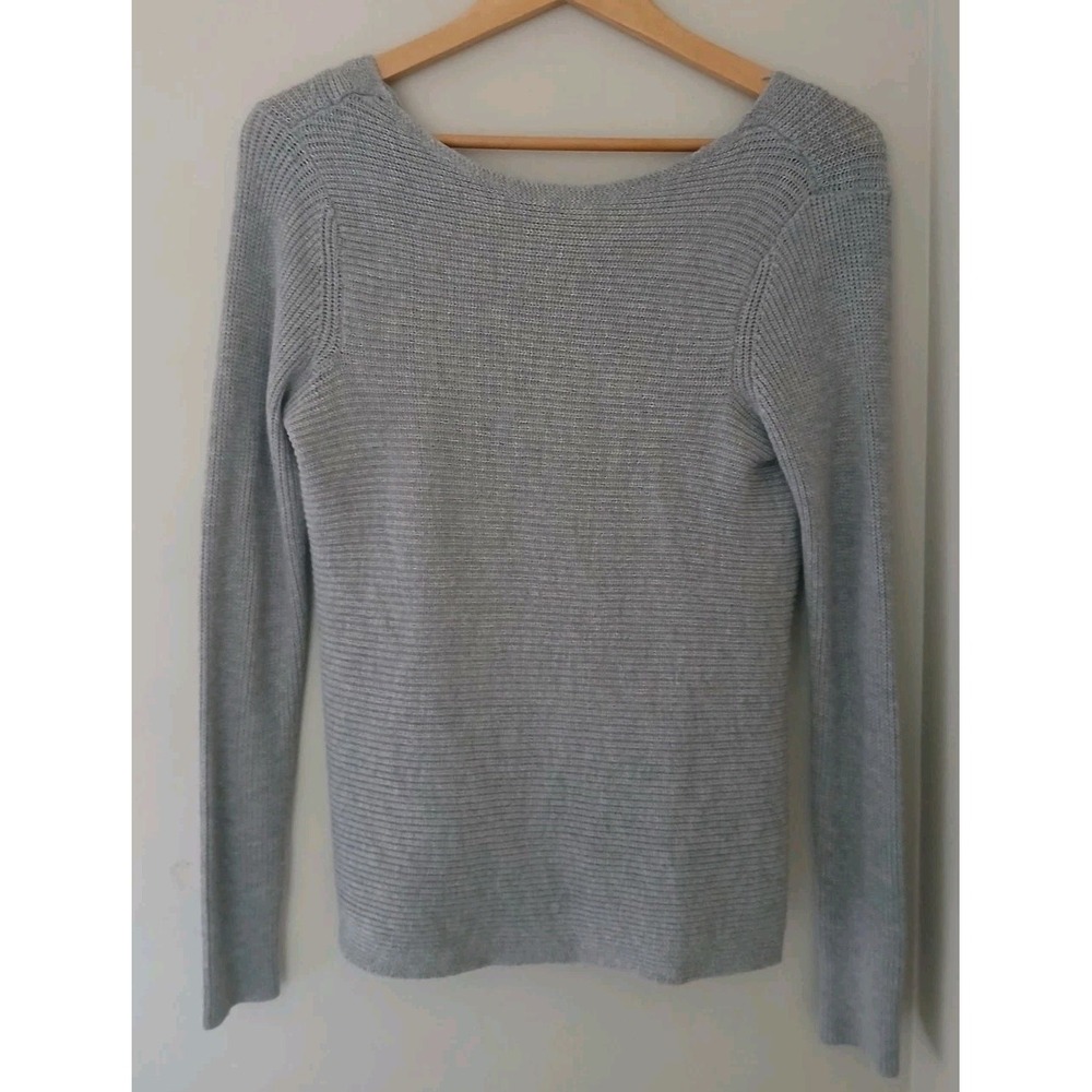 New WHBM White House Black Market Twist Back Sweater Size XS Wool Blend Work